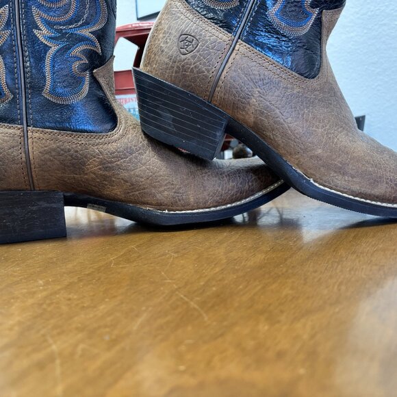 ✨ Ariat Men’s Western Boot – Square Toe – Brown/Black – Size 11 D - Picture 7 of 9